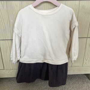 Zara Kids size 18-24 months sweatshirt dress.